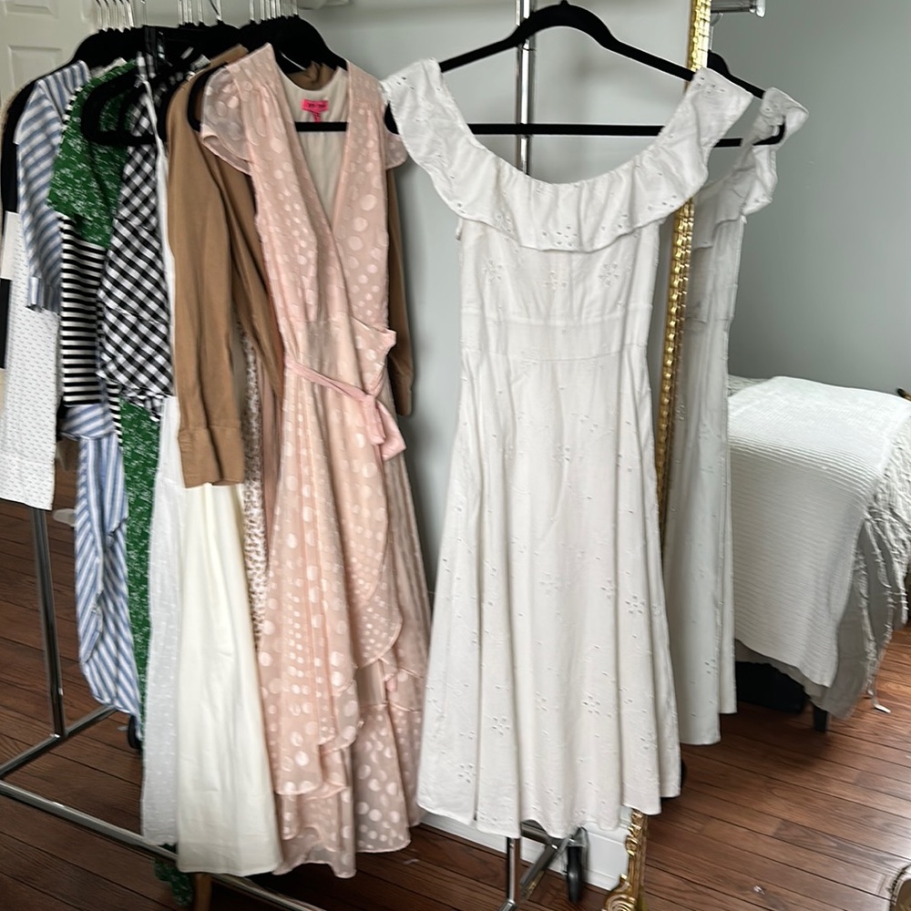 ZARA eyelet midi dress
